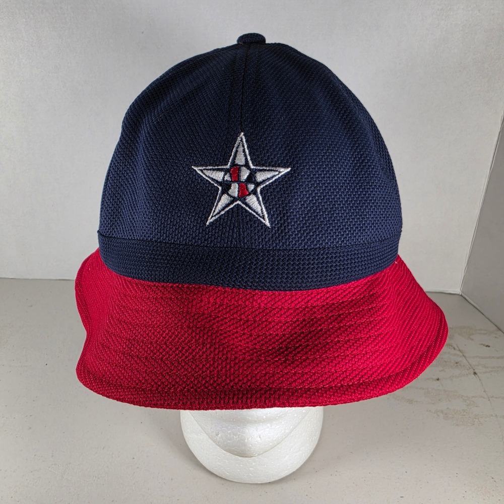 Vtg 2004 Team USA Basketball Olympic Bucket Hat Reebok Navy Red Mesh S/M NWOT